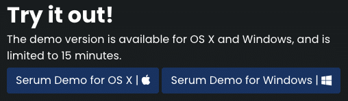 how do i download the serum demo